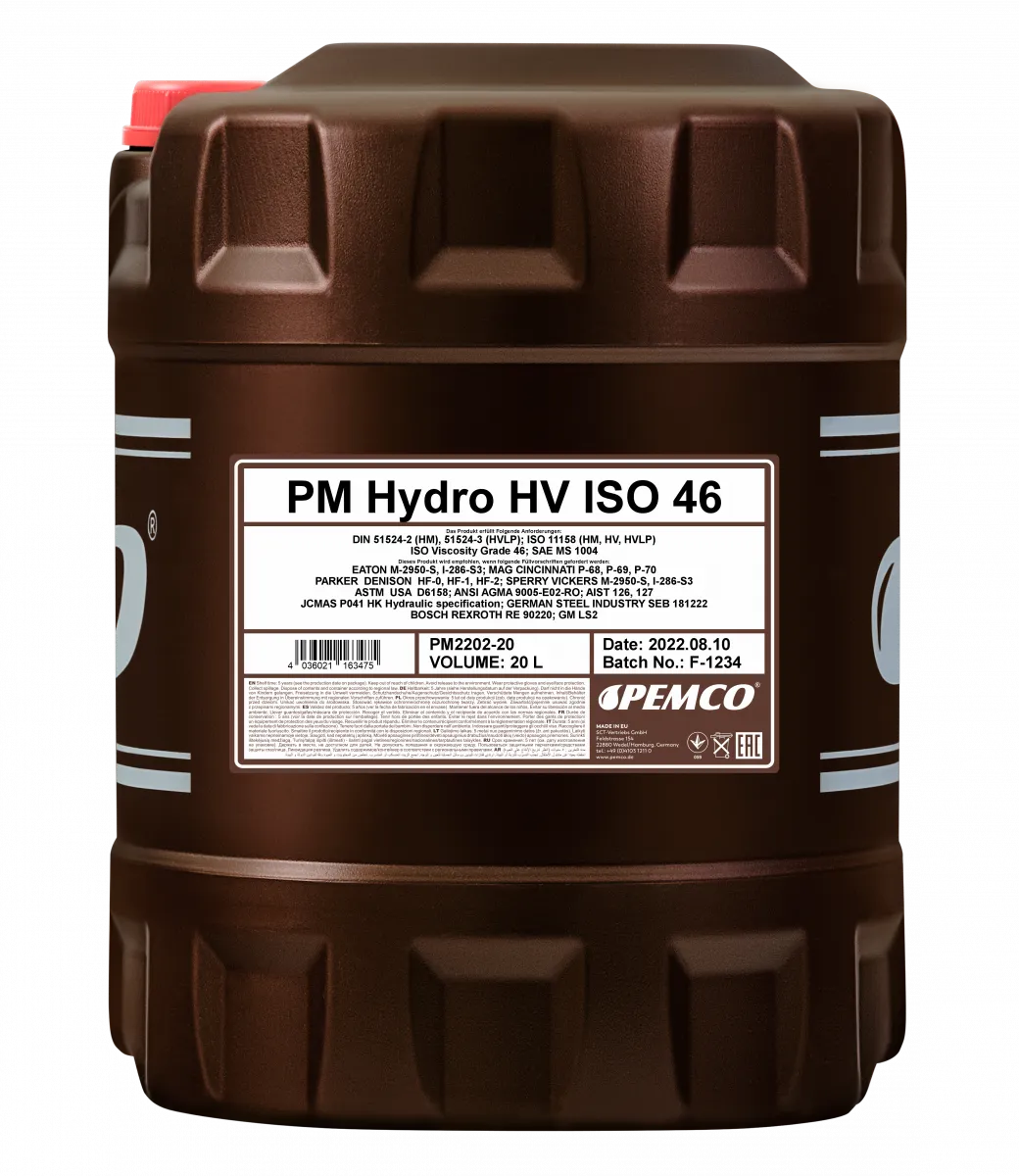 Pemco Hydro HV ISO 46 hydrauliöljy 1000L - Kuva 4
