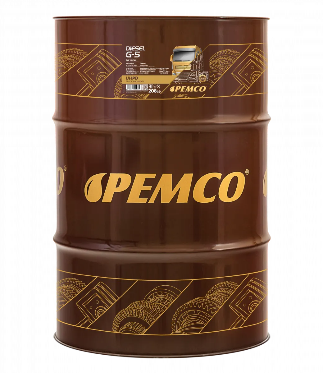Pemco Diesel G-5 UHPD 10W-40 raskaankaluston moottoriöljy 208L