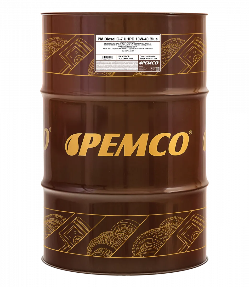 Pemco Diesel G-7 UHPD 10W-40 raskaankaluston moottoriöljy 20L - Kuva 2