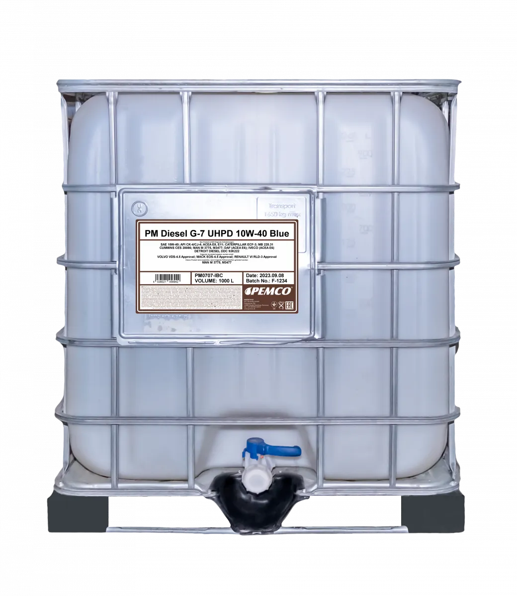 Pemco Diesel G-7 UHPD 10W-40 raskaankaluston moottoriöljy 20L - Kuva 3