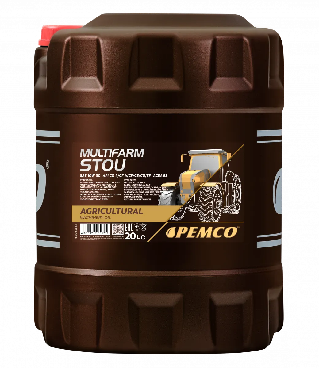 Pemco Multifarm STOU 10W-30 yleiskäyttö-öljy 20L - Kuva 4