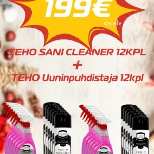 TEHO Sani Cleaner 12 kpl + TEHO Uuninpuhdistaja 12 kpl