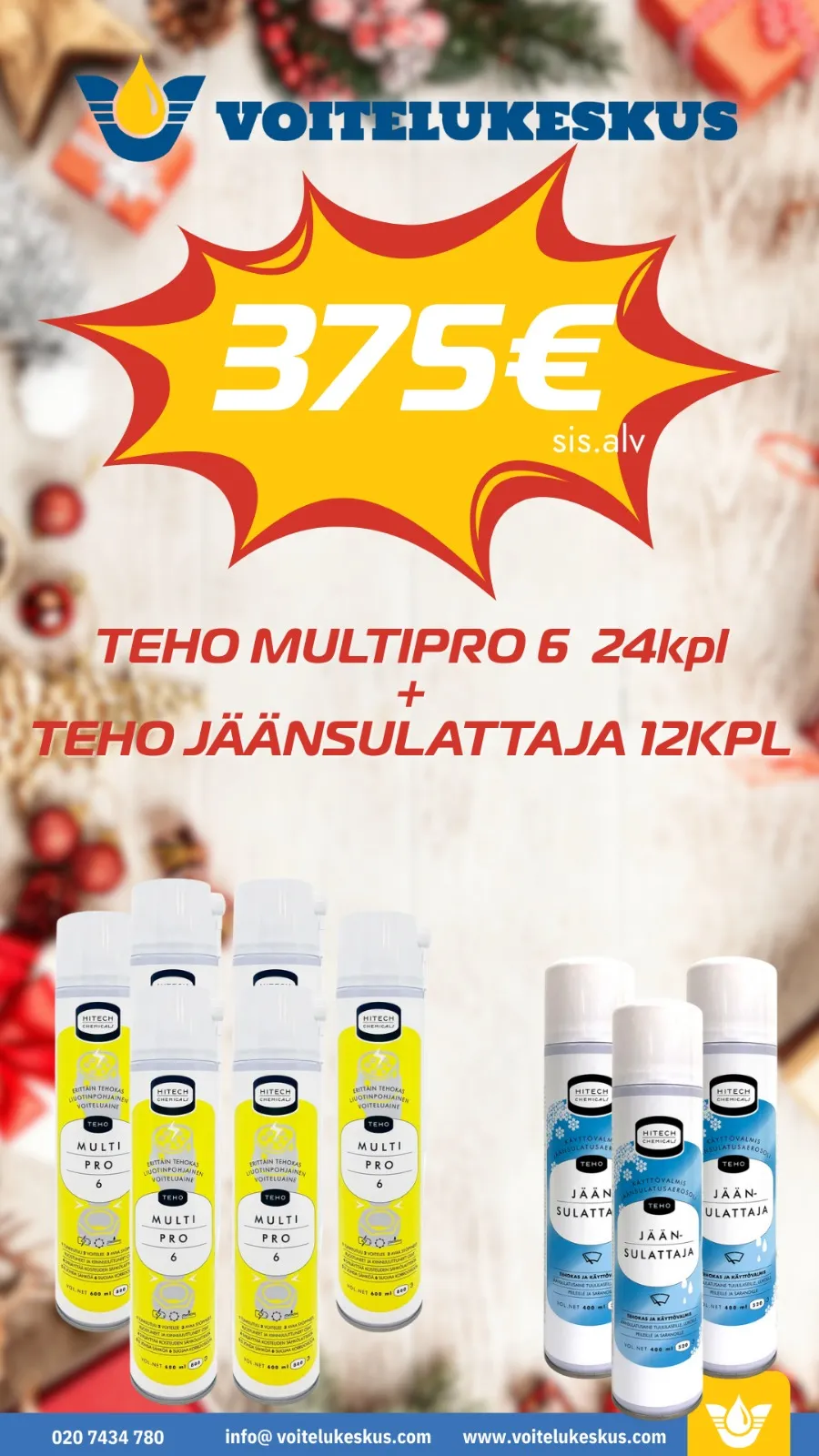 TEHO MULTI PRO 6 24KPL + TEHO JÄÄNSULATTAJA 12KPL