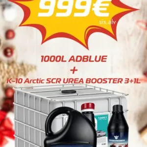 1000L ADBLUE + K-10 ARCTIC SCR UREA BOOSTER 3L + 1L